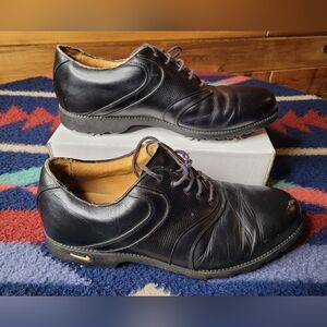 Vintage Nike Waverly Last Golf Shoes Cleats Mens 9.5 Black 305260-002